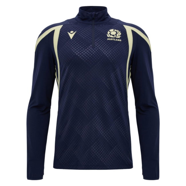 [WSG] 2026 2027 Scotland Rugby Zip Top Training Uniform 1/4 (Navy)