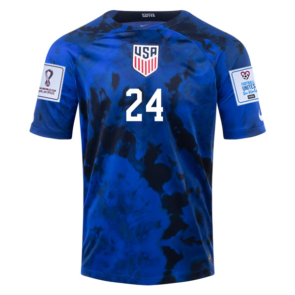 USA 2022-2023 FIFA World Cup Away Soccer Shirt –  Match Day Version S