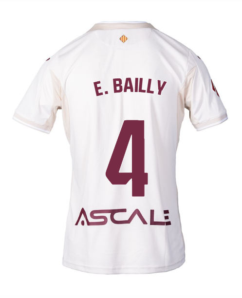 Villarreal Away Jersey 25-26 with E. BAILLY 4 Printing