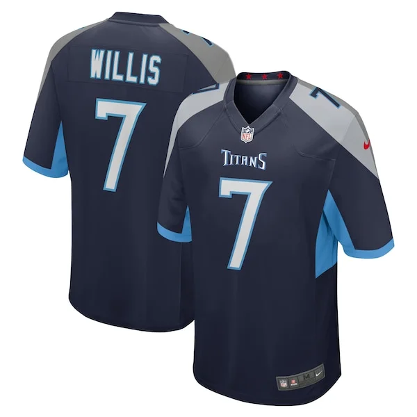 None Malik Willis Game Jersey - Navy | NFL Player Jersey | NFL Footbal