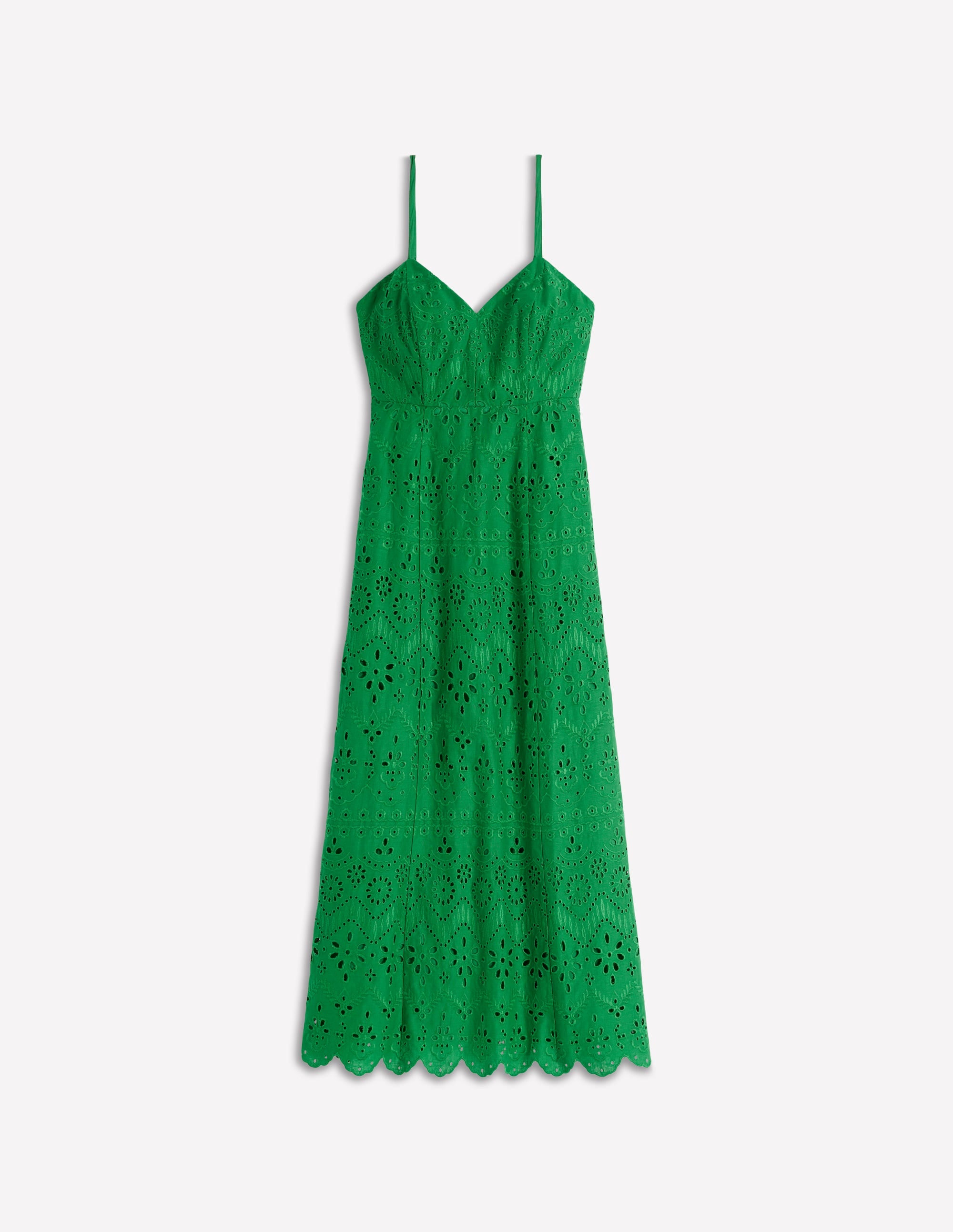 Empire Linen Broderie Dress