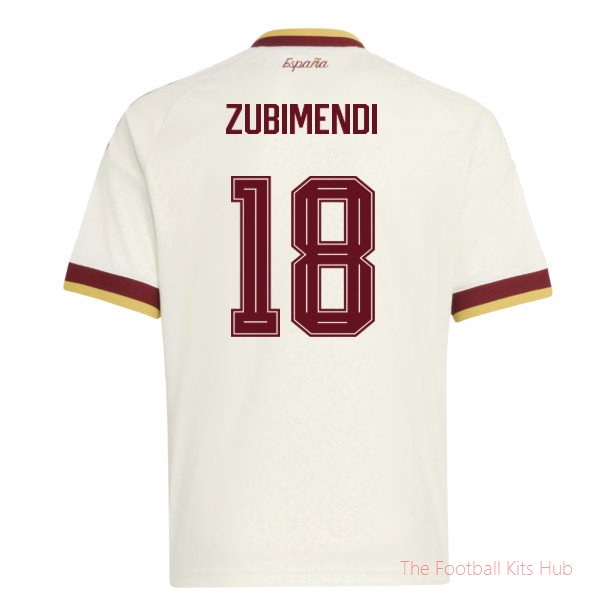 2026-2027 Spain Away Shirt (Kids) (Zubimendi 18)