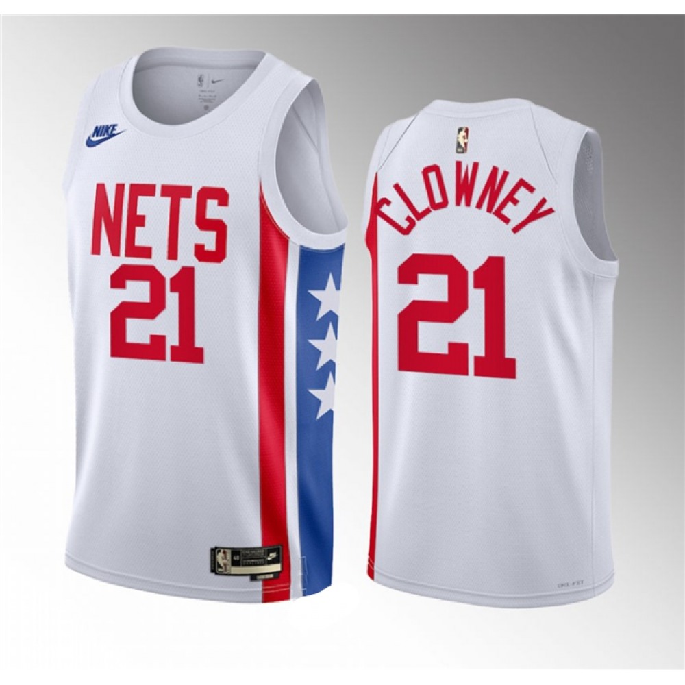 Jersey Brooklyn Nets 21 White - Classic Edition - NBA Collection