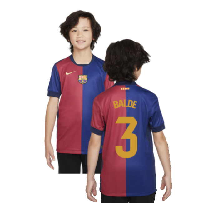 Kids New Barcelona Home Soccer Jersey 2024-2025