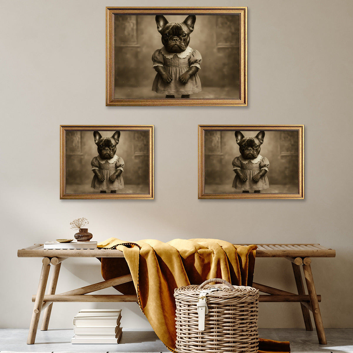 French Bulldog Zeus Framed Poster • Wall Decoration Frenchie Pet Item