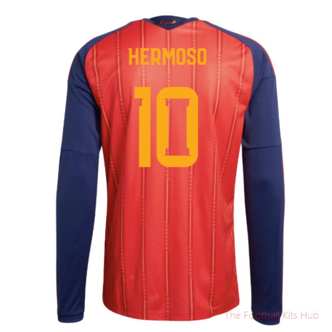 2026-2027 Spain Long Sleeve Home Shirt (Hermoso 10)