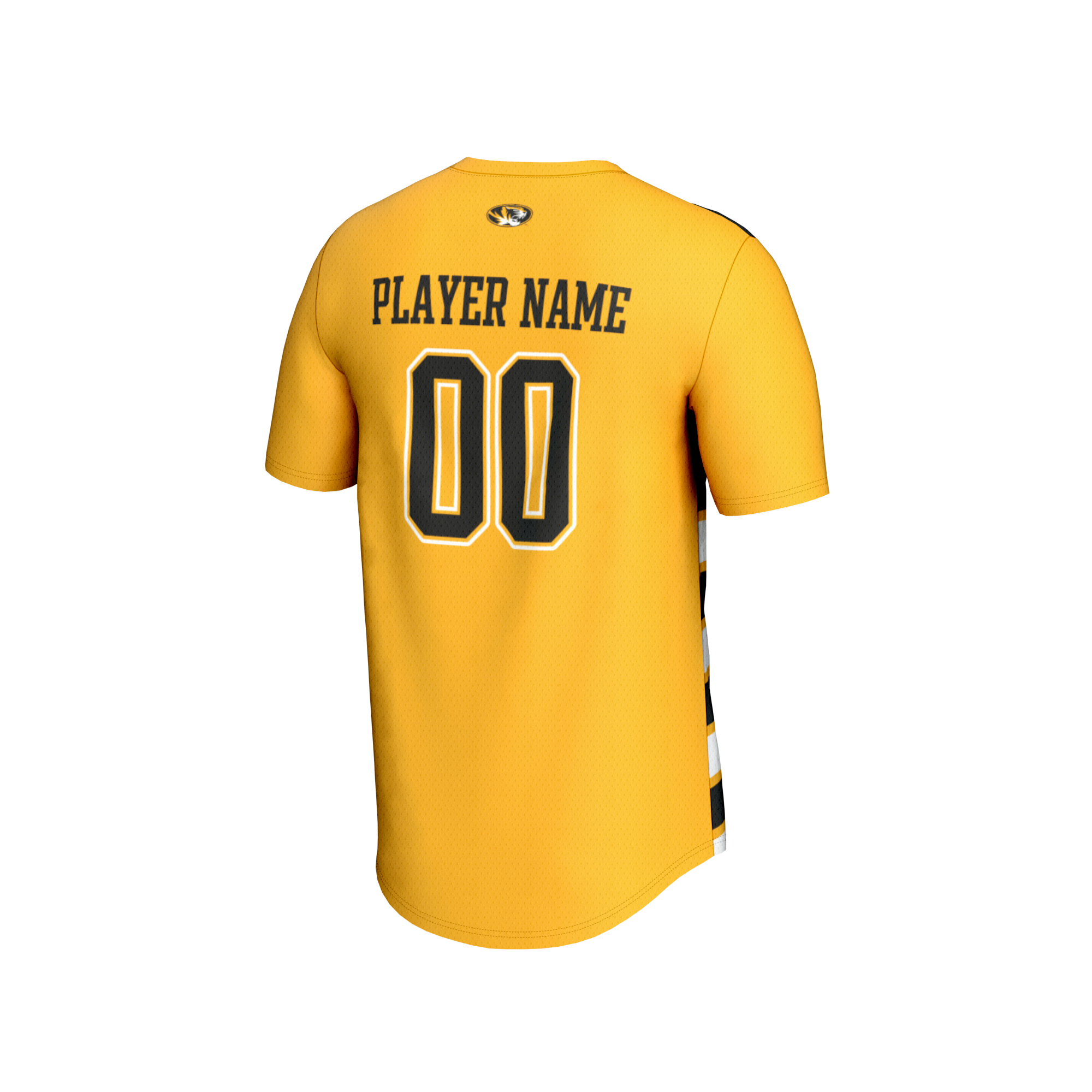 [JED] Missouri Tigers GameDay Greats Unisex NIL Pick-A-Player Collegiate Women's Soccer Lightweight Fashion Jersey - Gold/Black