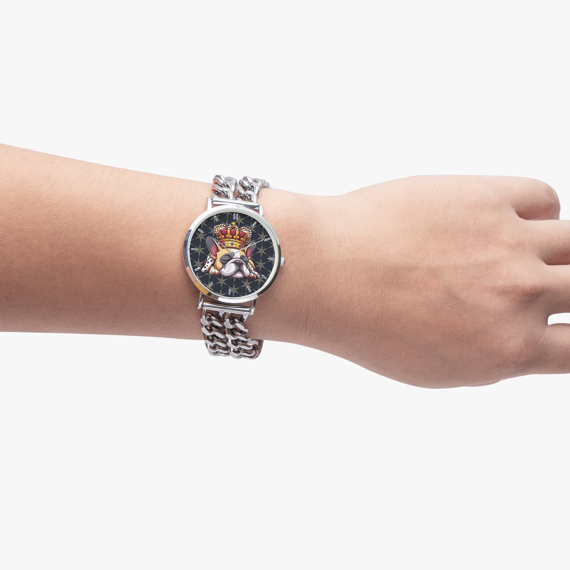 Pet-Lover Louis - Chic Hollow Strap Watch For Frenchie Lovers for Daily