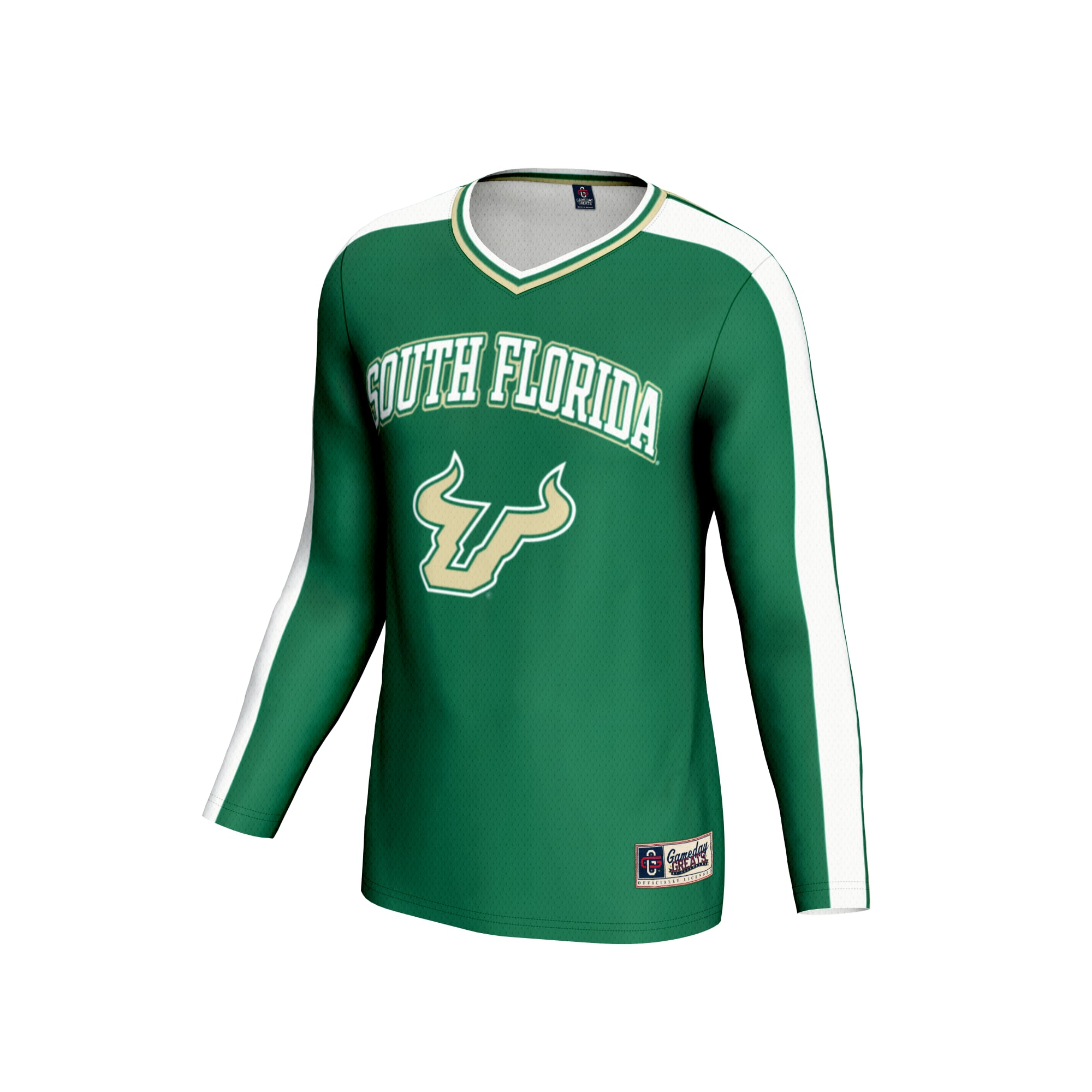 South Florida Bulls GameDay Greats Unisex Women's Volleyball Lightweight Fashion Jersey - Green