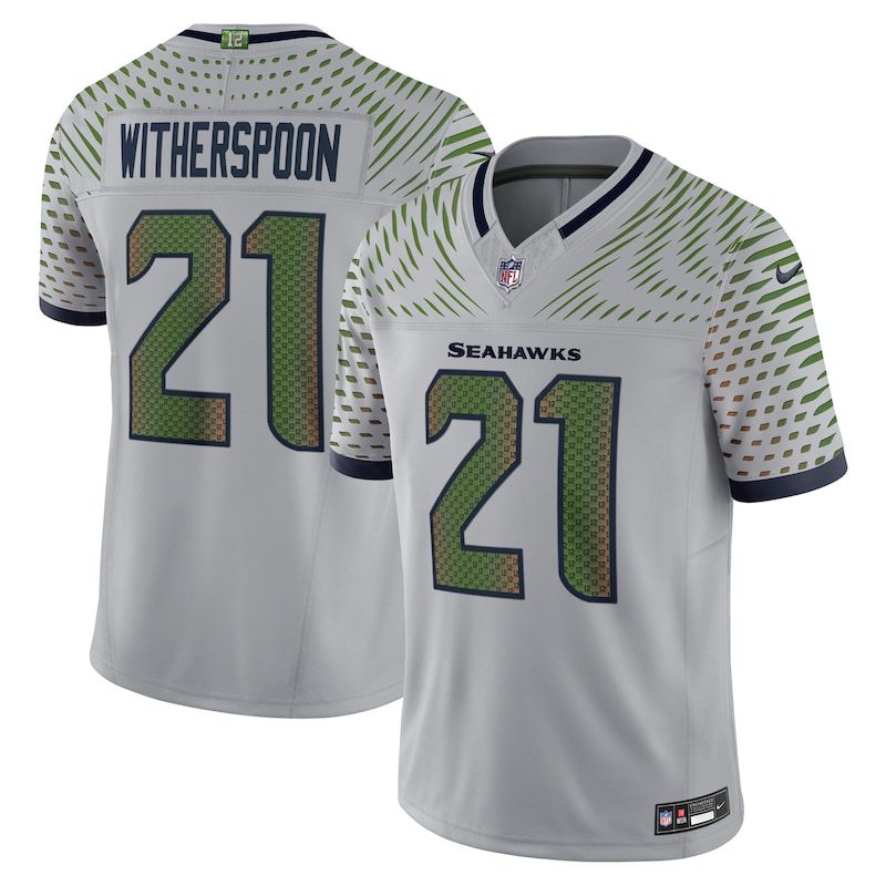 None Devon Witherspoon SEA Seahawks Powerful Authentic Jersey