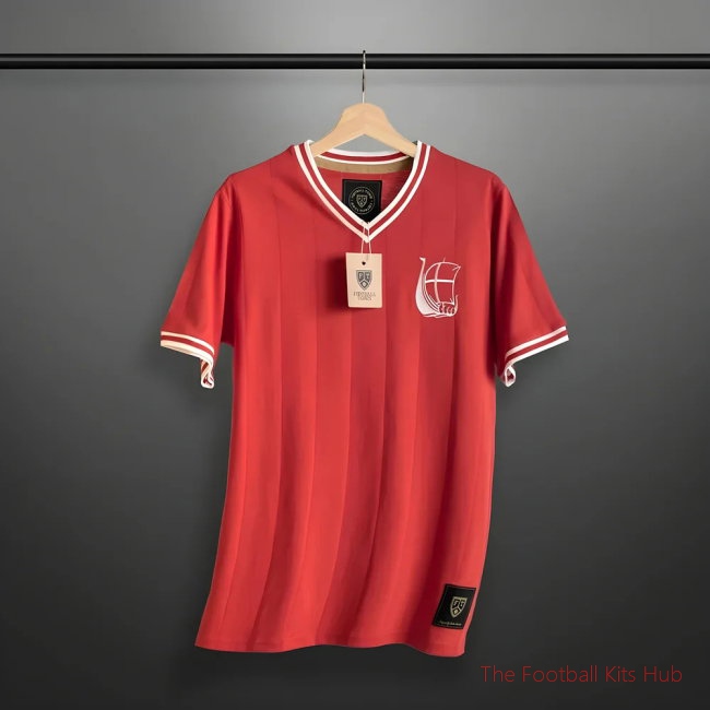 Vintage Denmark De Rød-hvide Soccer Jersey