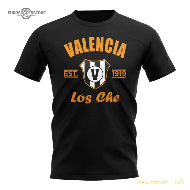 Trending Authentic Valencia Established Football T-Shirt (Black)