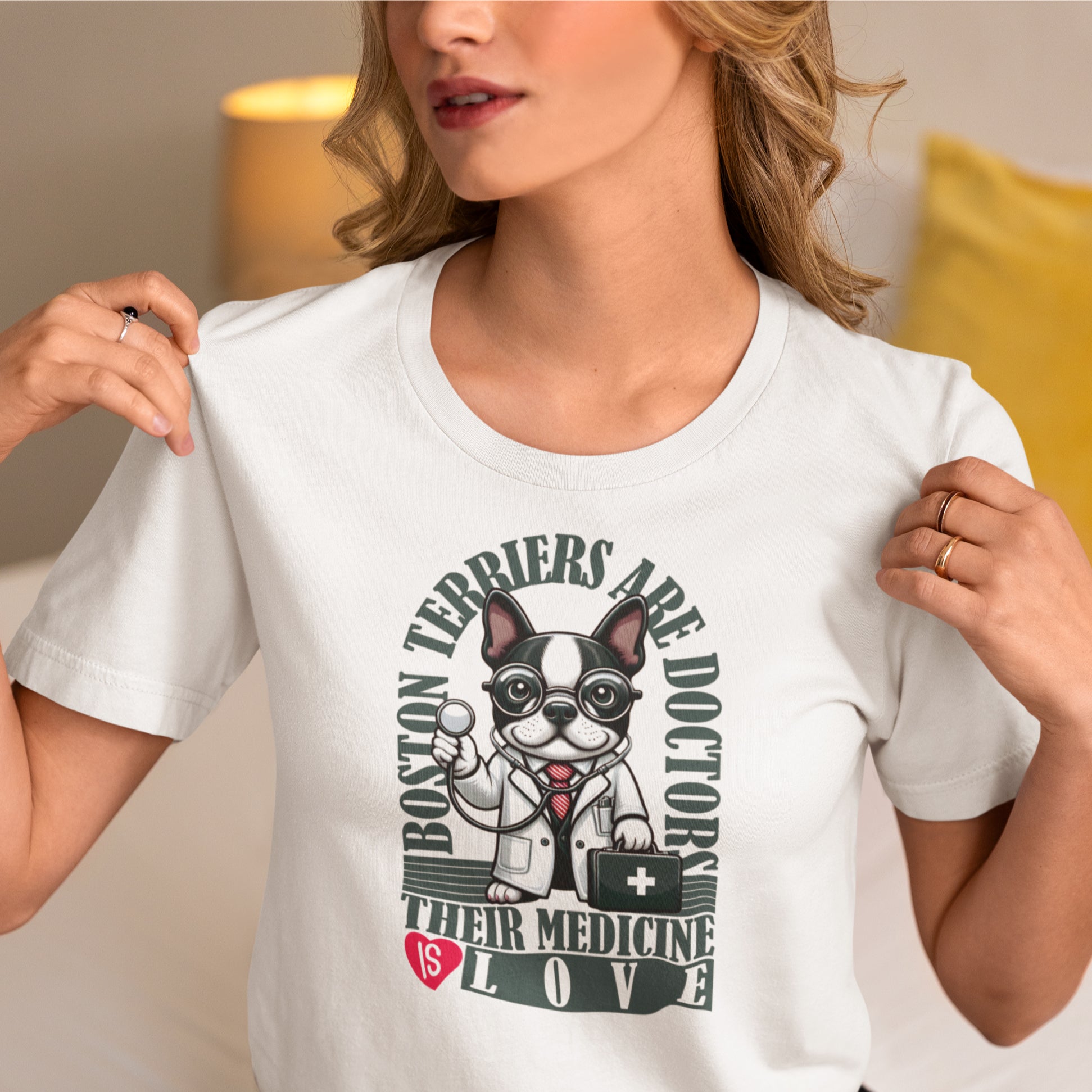 Rosie - Unisex Tshirts for Boston Terrier Lovers