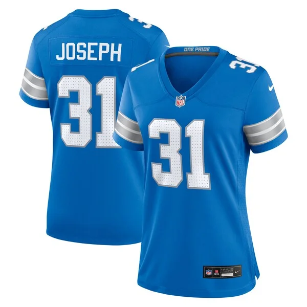 None Kerby Joseph Game Jersey - Blue | NFL Player Jersey | NFL Footbal