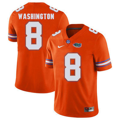 Men's None Orange 2024 high quality Nick Washington #8 premium Jersey