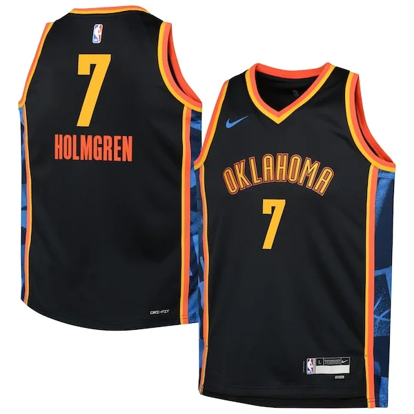 Chet Holmgren OKC Swingman Jersey - modern Basketball - Black