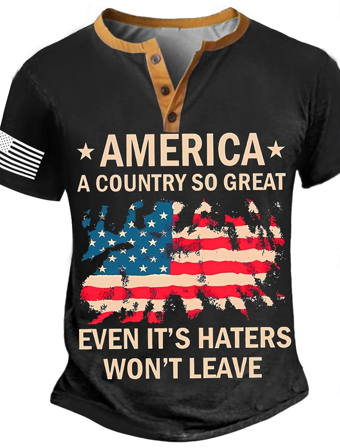 US America 250 Year Anniversary Veterans Day Men's American Flag Golf