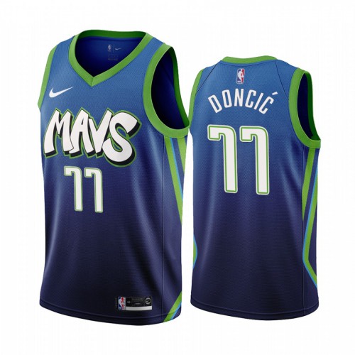 Nike Mavericks Blue Luka Doncic #77 Jersey - On Sale Basketball Jersey