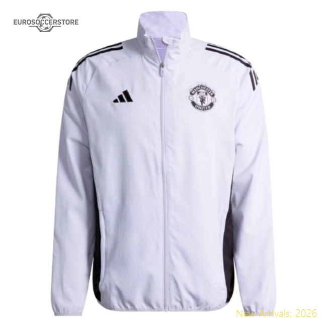 Performance 2025-2026 Man Utd Presentation Jacket Purple Tint