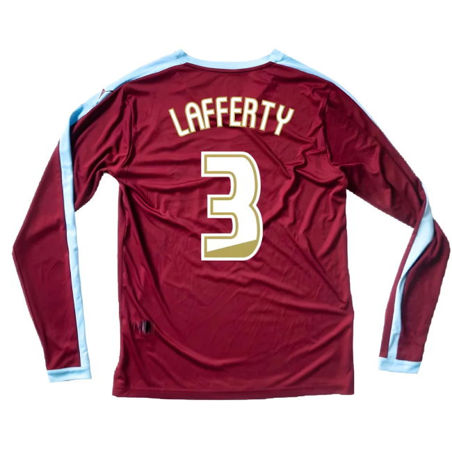 Burnley Long Sleeve Home Shirt Excellent S Lafferty #3 Premium Qua...