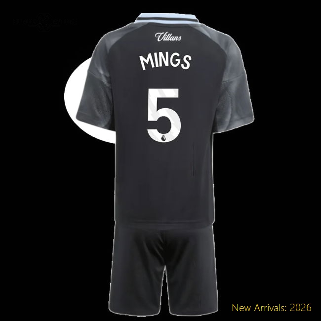 Official 2025-2026 Aston Villa Away Mini Kit (mings 5) - Premium