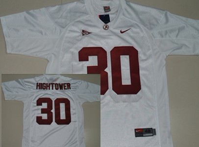 Men's ALA Tide White 2024 game day Tim Hightower #30 away jersey