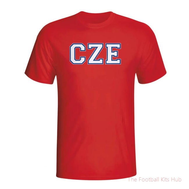 Czech Republic Country Iso T-shirt (red)
