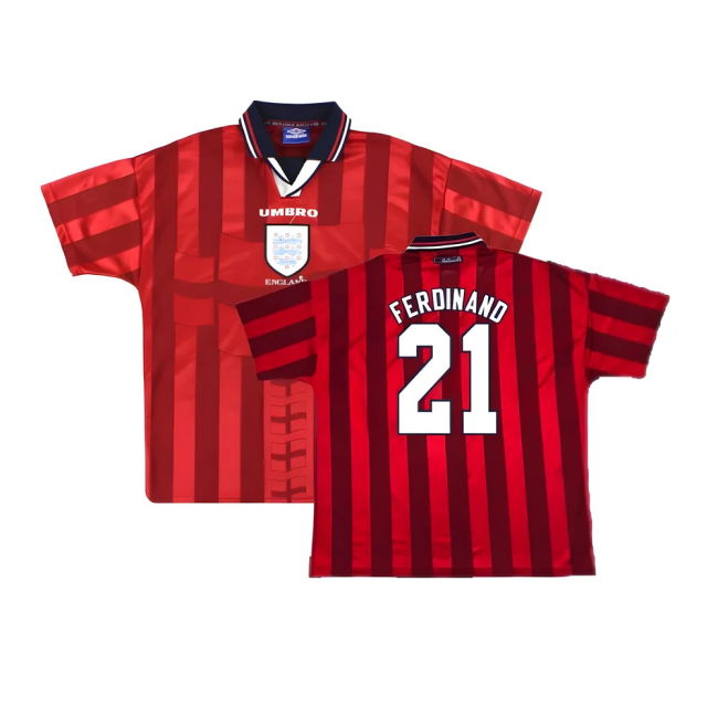Authentic England 1997-99 Away Jersey Team Soccer World Football