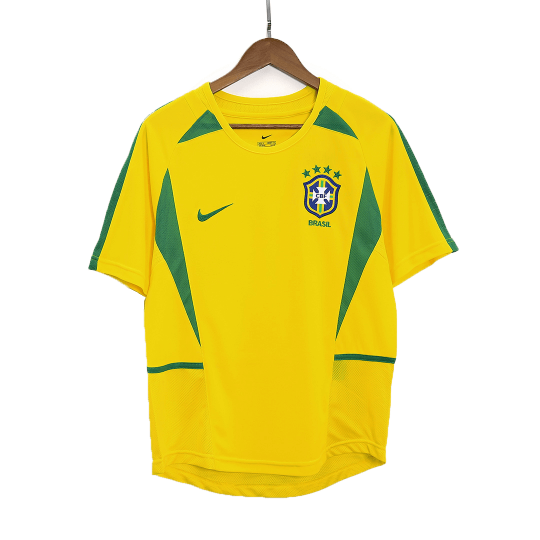 Professional Moisture Wicking 2002 BRAZIL RETRO HOME SHIRT