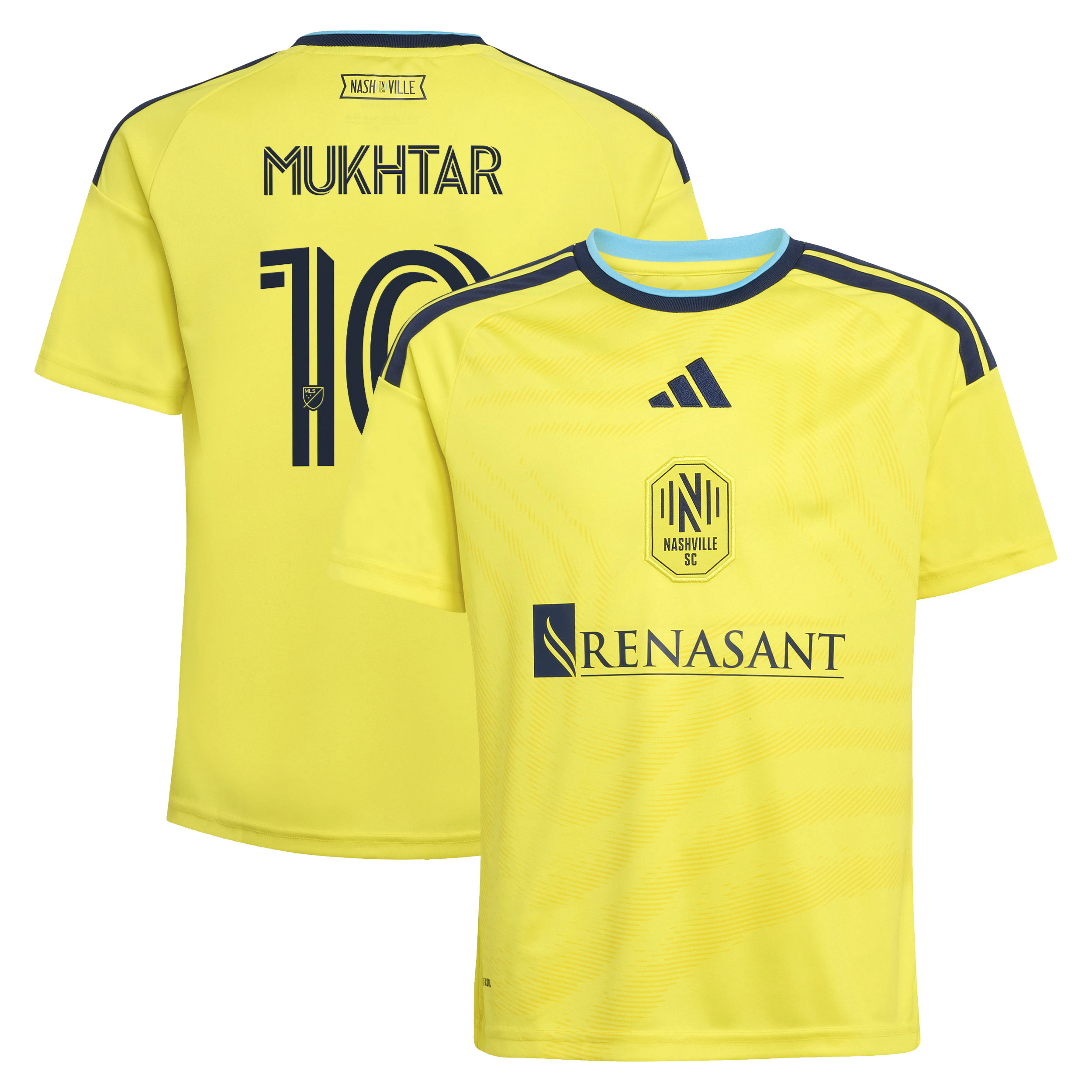 [SJH] Hany Mukhtar Nashville SC Youth 2026 The Reverb Kit Replica Jersey - Yellow