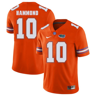 Men's None Josh Hammond #10 embroidered Orange 2024 replica Jersey