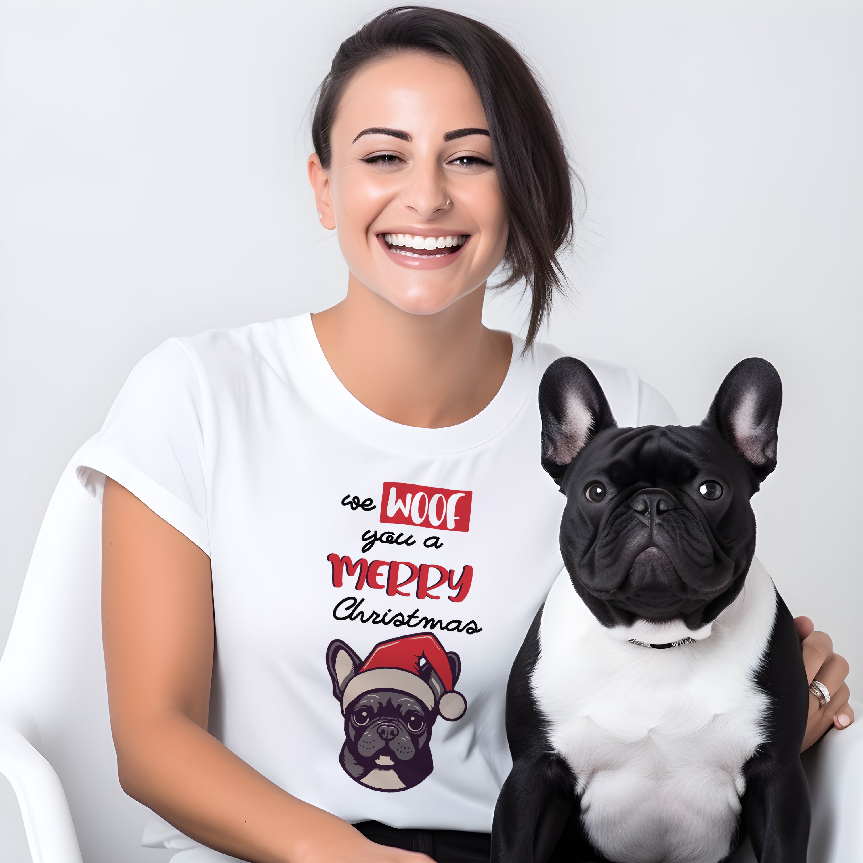 French Bulldog Frenchie Xmas Unisex T Shirt Practical Pet Supply