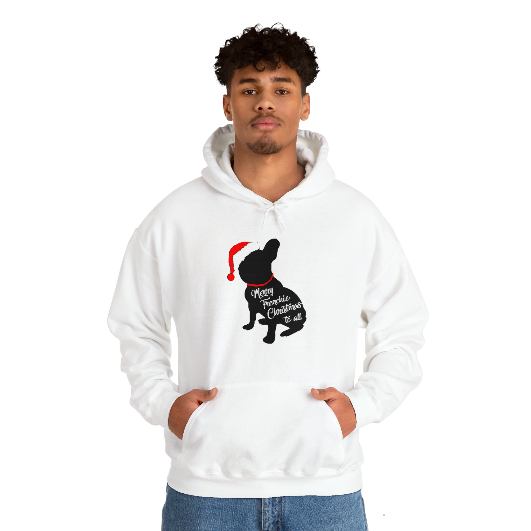 Merry Frenchie Christmas Unisex Hoodie