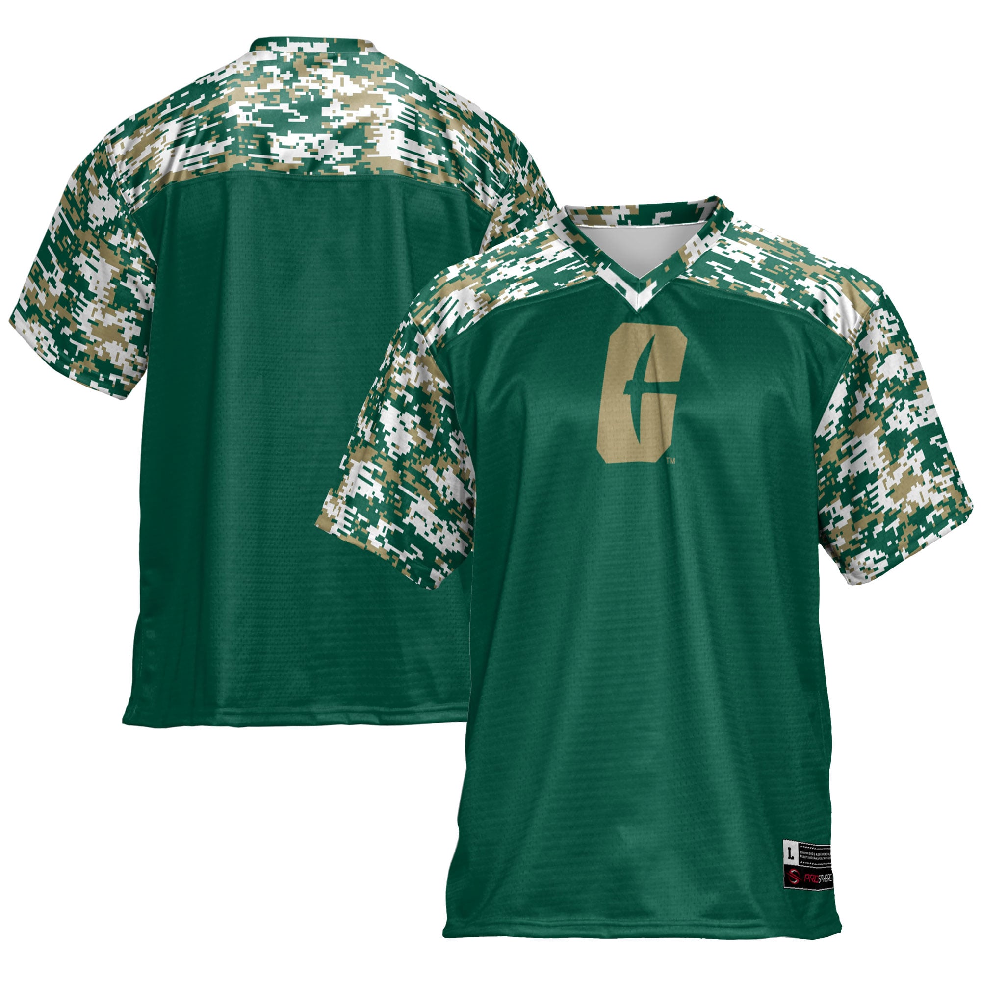 Men's Green Charlotte 49ers Football Jersey