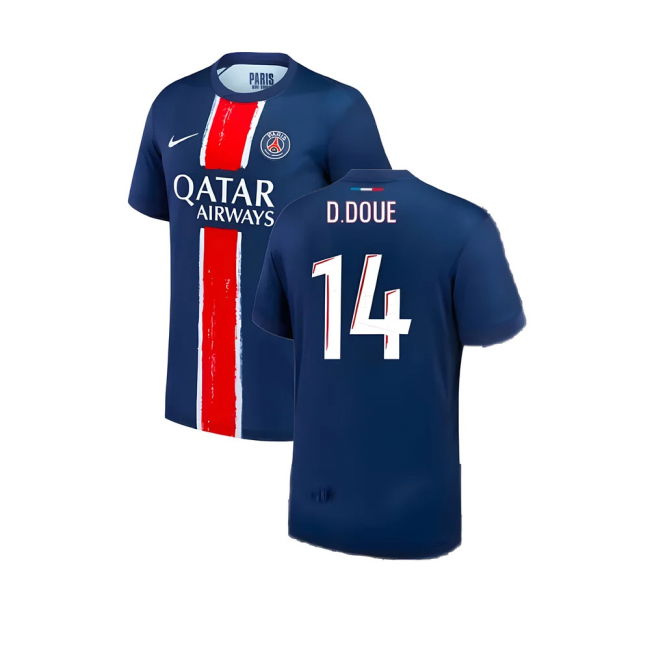 2024-2025 PSG Home Shirt UV Protection Lightweight Moisture Wicking