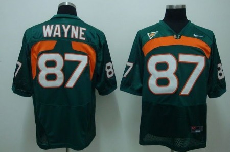Men's None Wayne Green #87 official Green 2024 game day Jersey