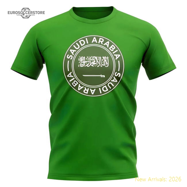 Saudi Arabia Football Badge T-shirt (green) - Competitive Price