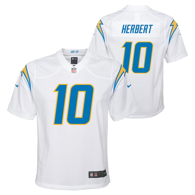 None Justin Herbert Los Angeles Chargers Historic Franchise Team Sp...