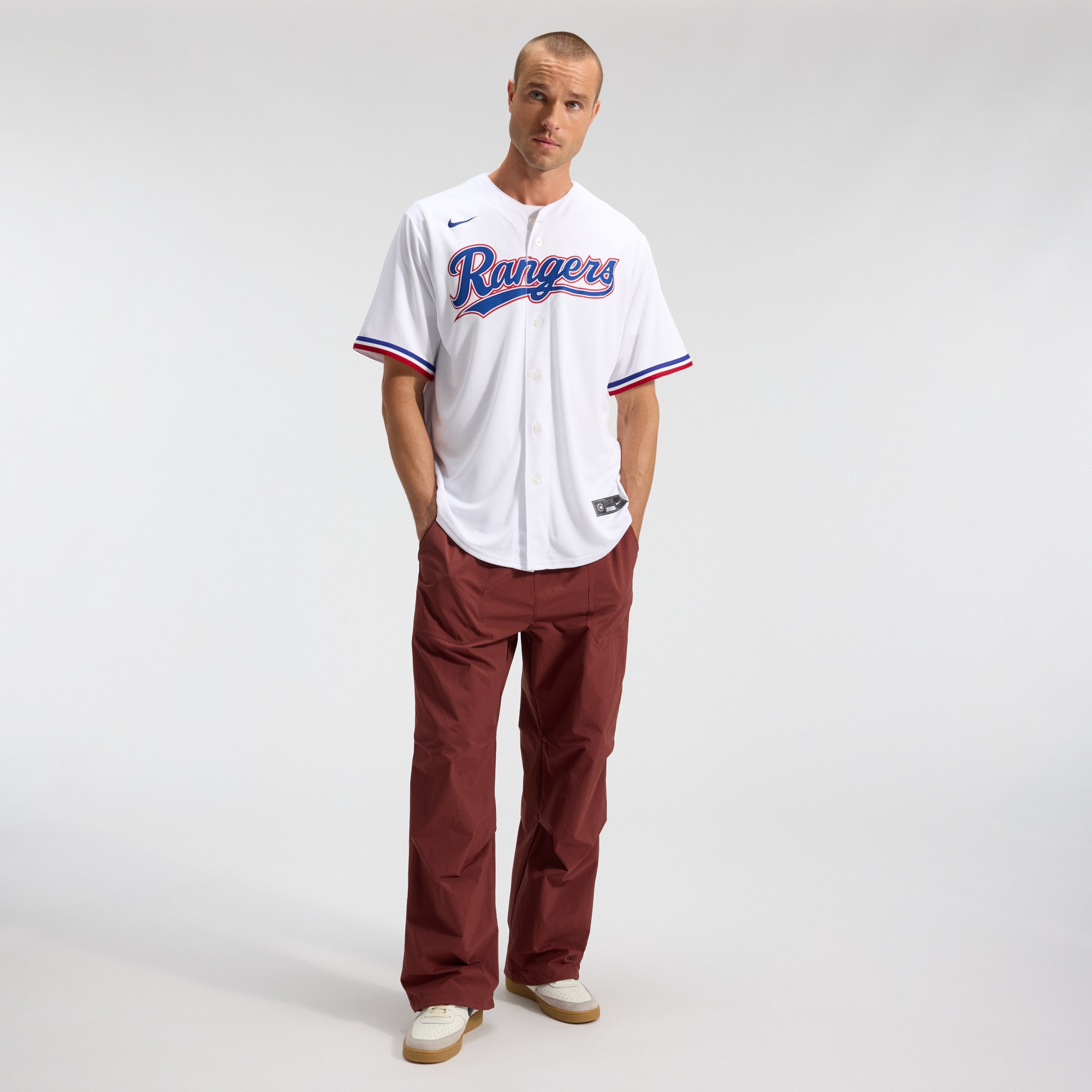 [LK] Texas Rangers Home Replica Team Jersey - White