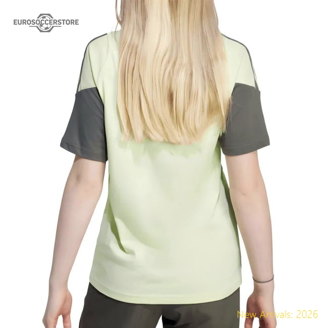 High-quality 2025-2026 Real Madrid Training Tee (almost Lime) - Kids