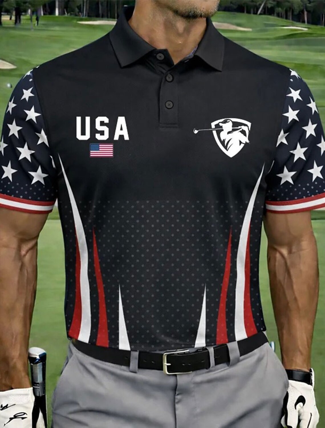 Men's Sun 4th of July U.S. 250th Anniversary Eagle Shirt Summer Shirt Button Up Shirt Short Sleeve Patriotic Outdoor Holiday Summer Spring Turndown 3D Print Collared Shirts Front One Pocket Blue