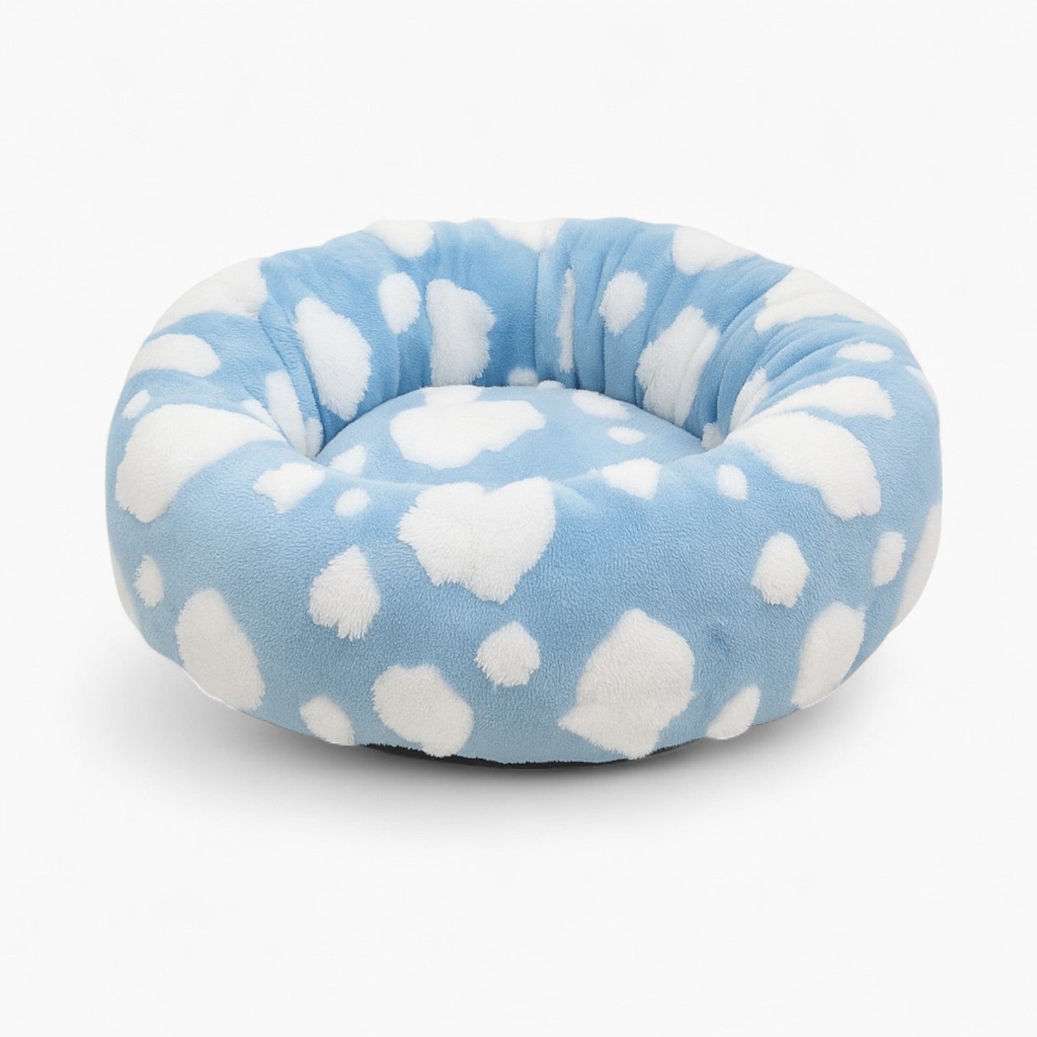 Pawnest French Bulldog Round Bed – Cozy & Plush Pet Nest