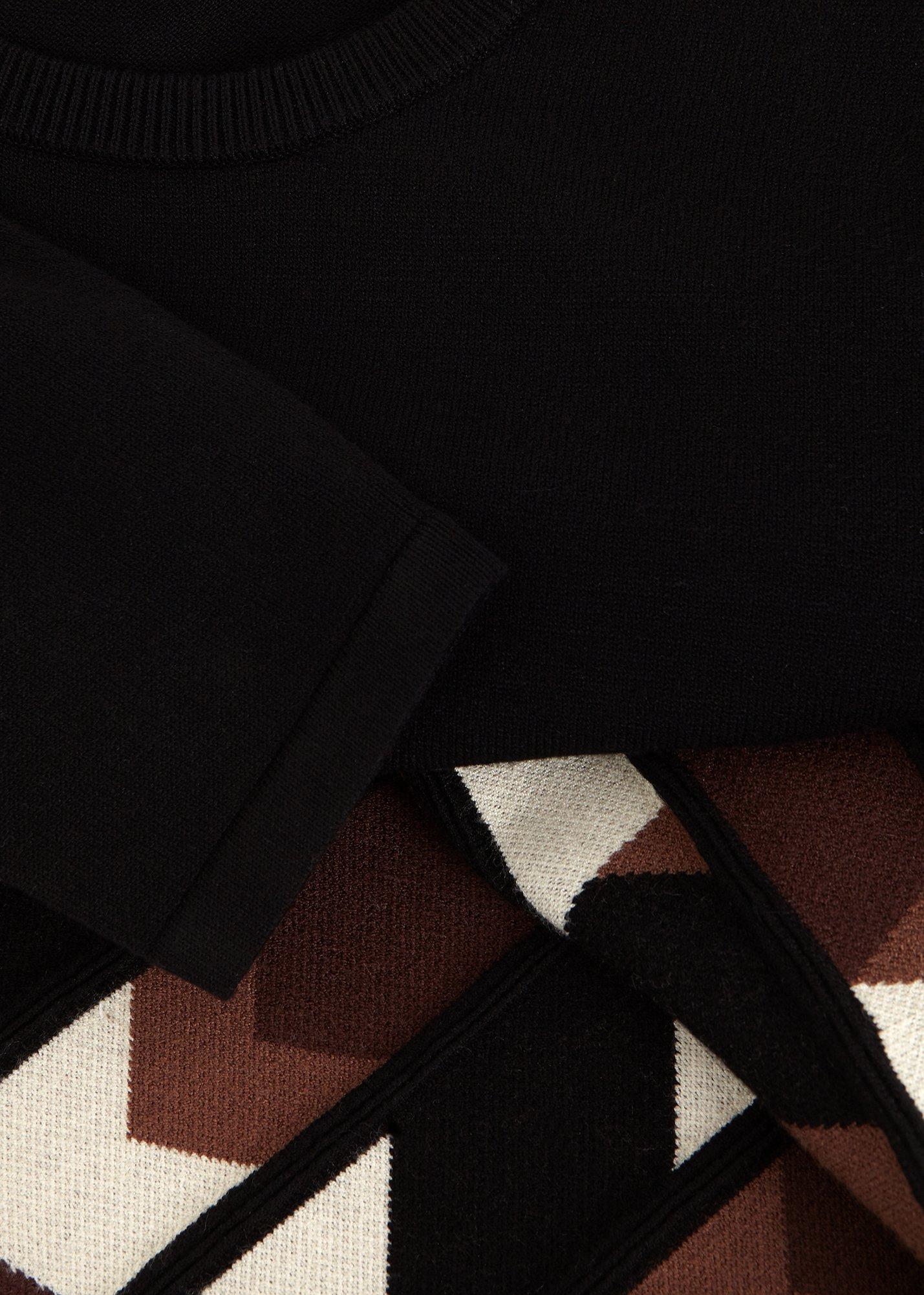 Maci Fit and Flare Pleated Knit Dress