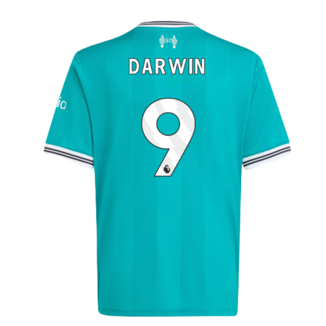 2025-20 Liverpool Official Third Football Kit Darwin #9 L S Kids