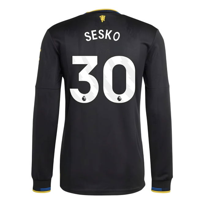 2025-2026 Man Utd Authentic Long Sleeve Third Kit (Sesko 30)
