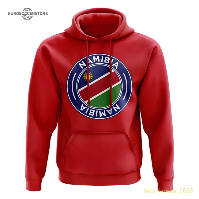 Namibia Football Badge Hoodie (red) - Supporter Edition