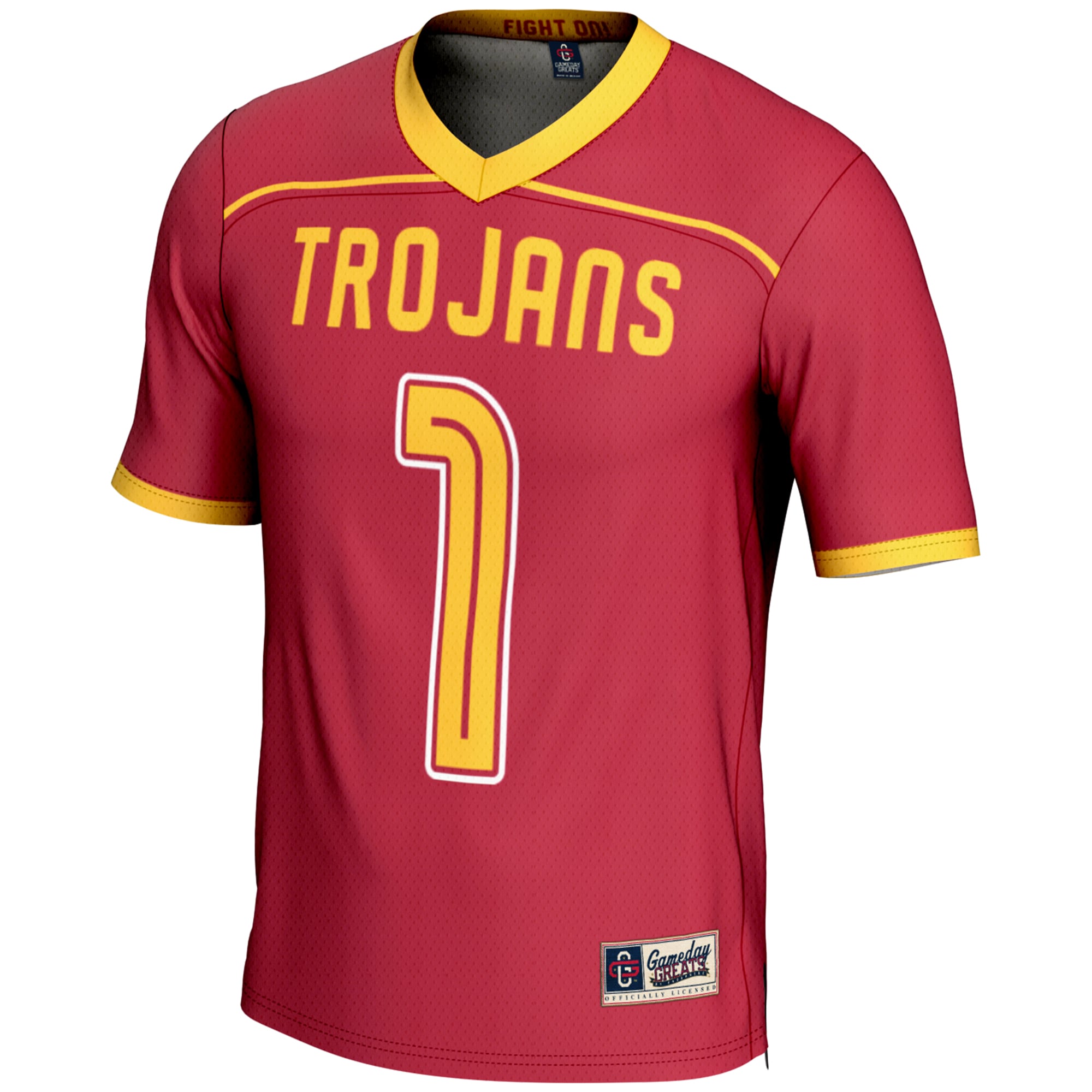 [NJP] USC Trojans GameDay Greats #1 Lightweight Lacrosse Jersey - Cardinal