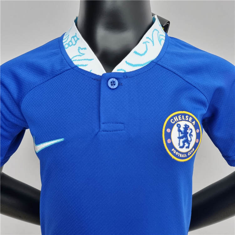 Authentic KidsYouth Chelsea 2223 Home Blue Soccer Kits ShirtShorts