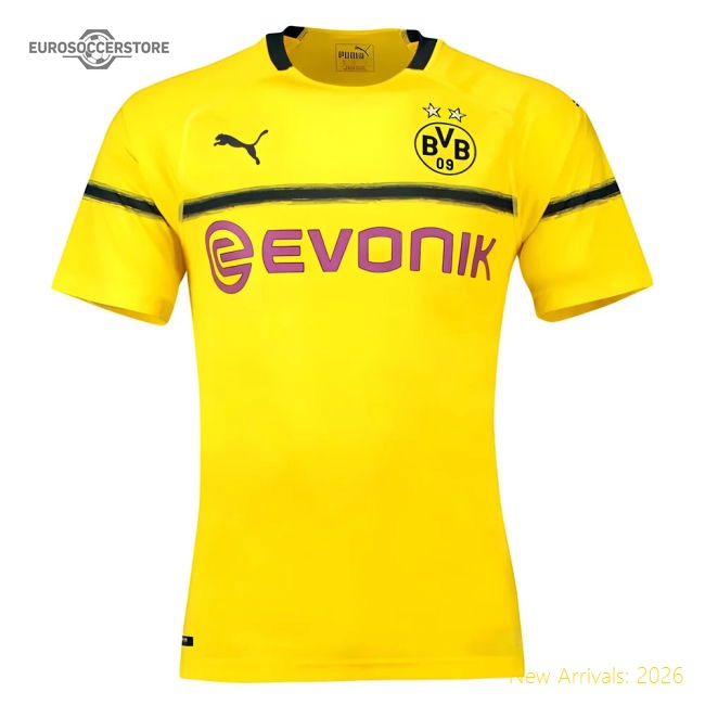 Fan-Favorite Borussia Dortmund 2018-19 European/Cup Home Shirt (L) (Very