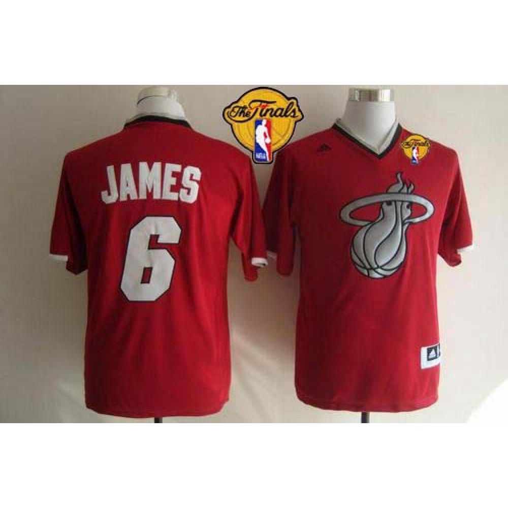 Fan Favorite Durable Men's Heat #6 LeBron Red Basketball Jersey